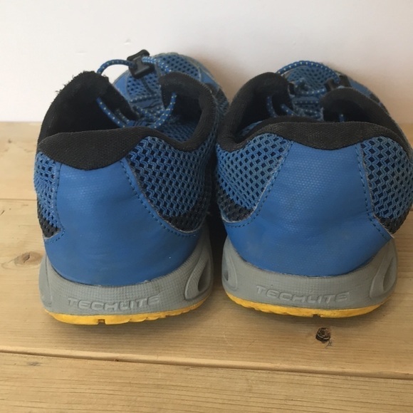 COLUMBIA Youth Drainmaker IV Boat Shoes blue yellow size 5 - Picture 6 of 8